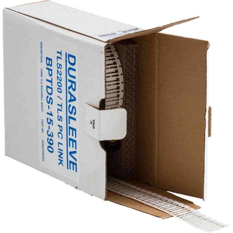 DuraSleeve®  Wire Marking Inserts 0.163 in H x 0.59 in W White RL/3000