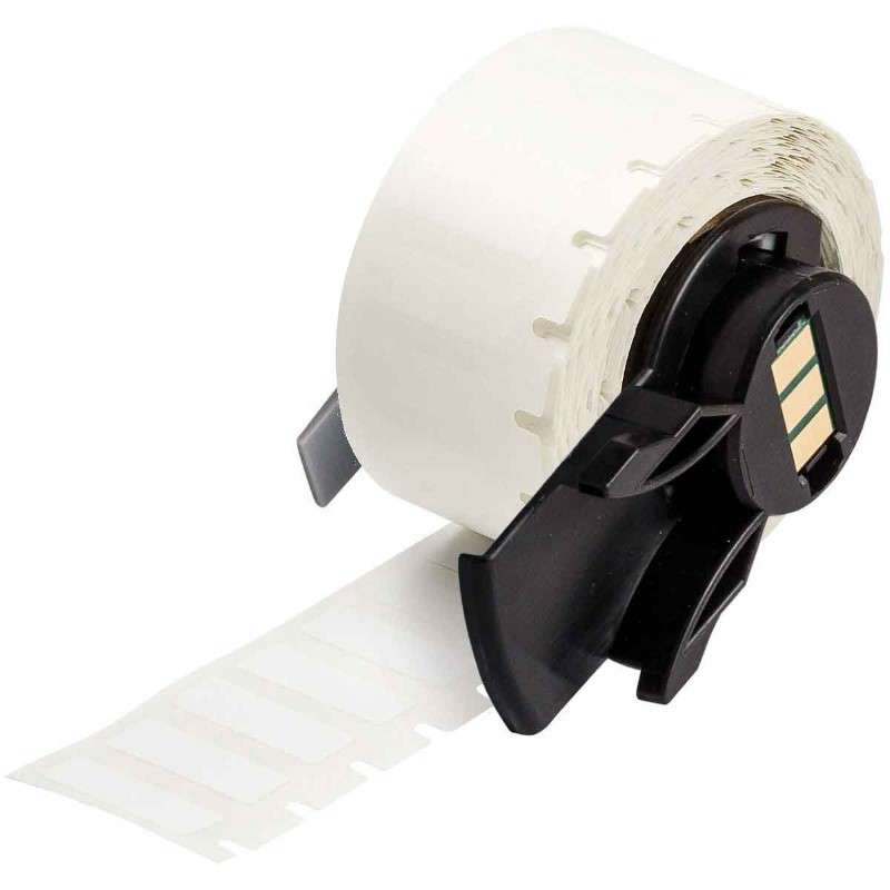 Self-Laminating Vinyl Wrap Around Wire and Cable Labels, All White, for M6 M7 Printers - 0.25" x 1.1", 750 per Roll