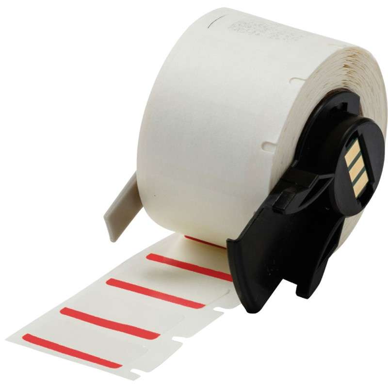 Color Polyester Laboratory Laboratory Labels for M6 M7 Printers - 0.5" x 1", Red, White