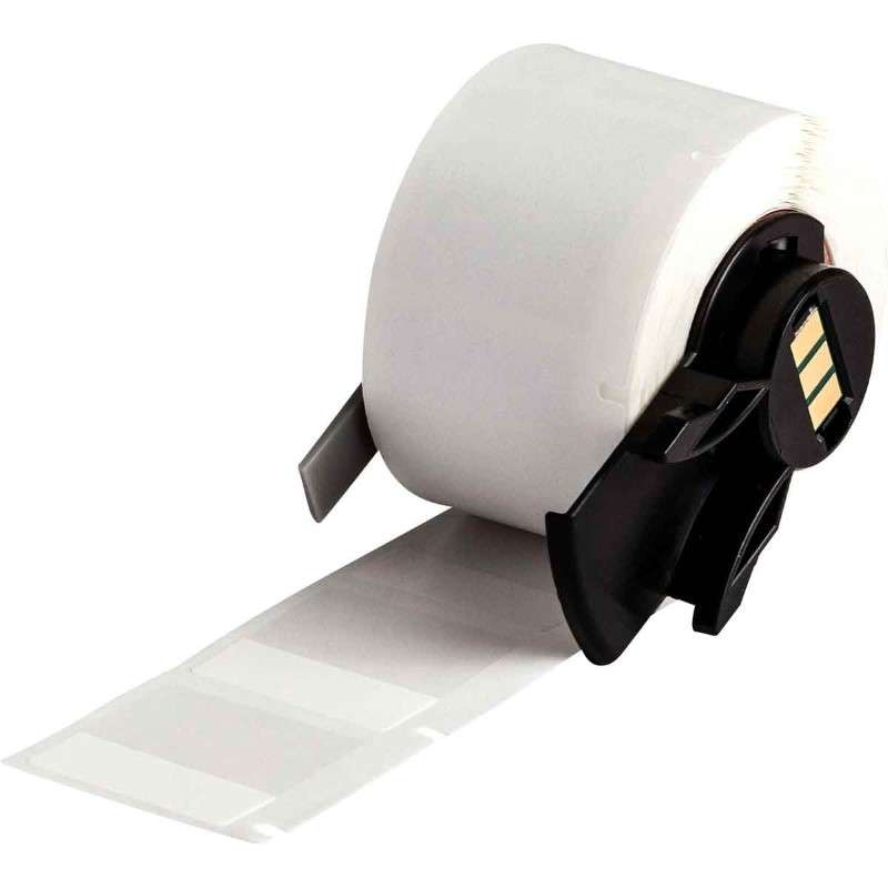 Cable/Wire Labels, Self-Laminating, Vinyl Wrap Around, For M6 M7 Printers, 1" x 1", Roll of 250 Labels