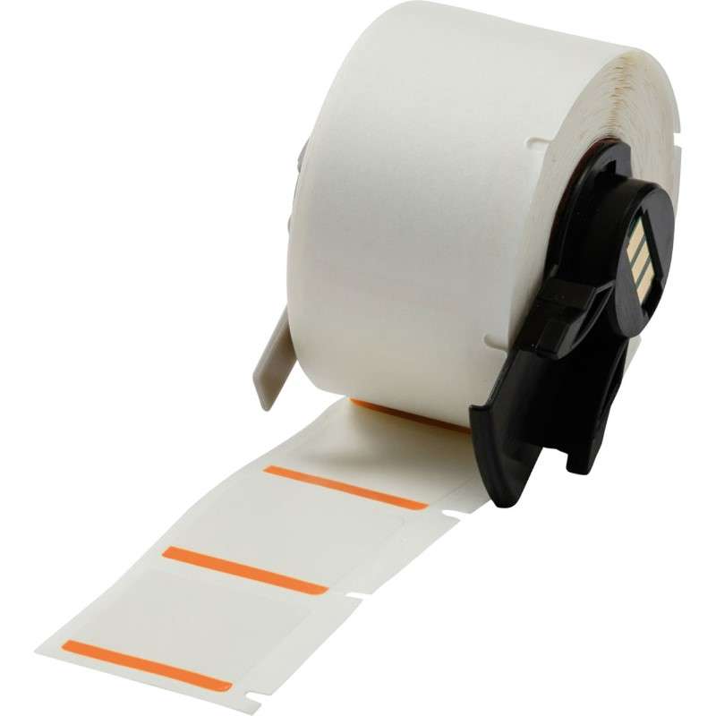 Color Polyester Laboratory Laboratory Labels for M6 M7 Printers - 1" x 1", Orange, White