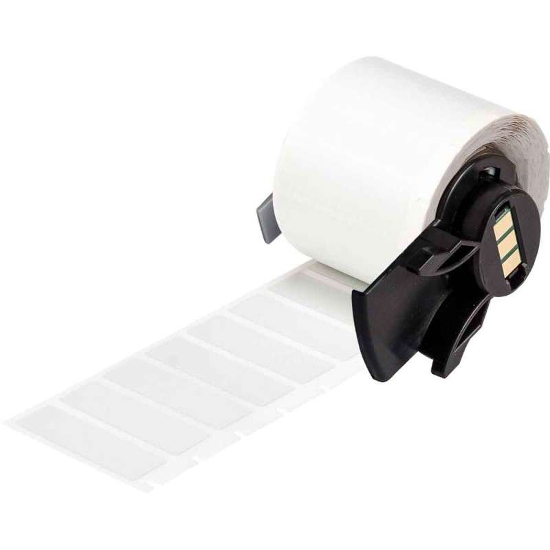 Metallized Matte Gray Polyester Labels 0.5 in H x 1.5 in W Light Gray RL/500