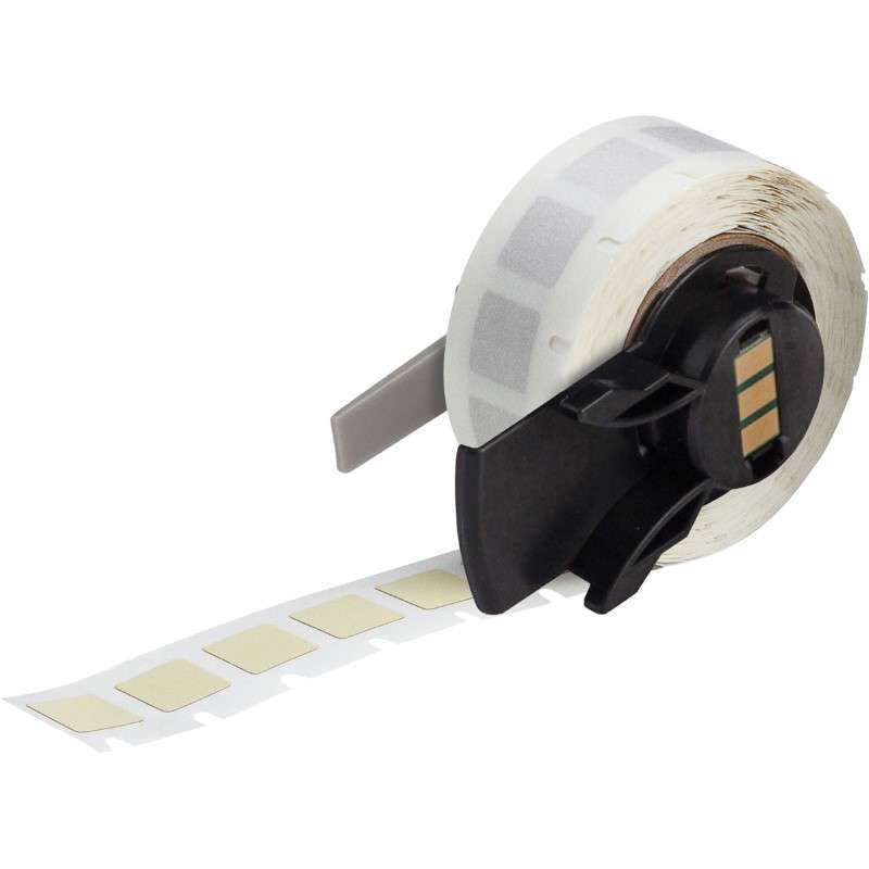 Matte Amber Ultra Heat Resistant Polyimide Lbls 0.375" H x 0.375" W Amber RL/500