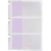 Self-Laminating Vinyl Wrap Around Lbls 1.5 in H x 0.75 in W Purple, Clear RL/250