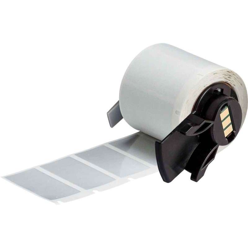 Metallized Polyester Labels 0.75 in H x 1.5 in W Silver RL/250