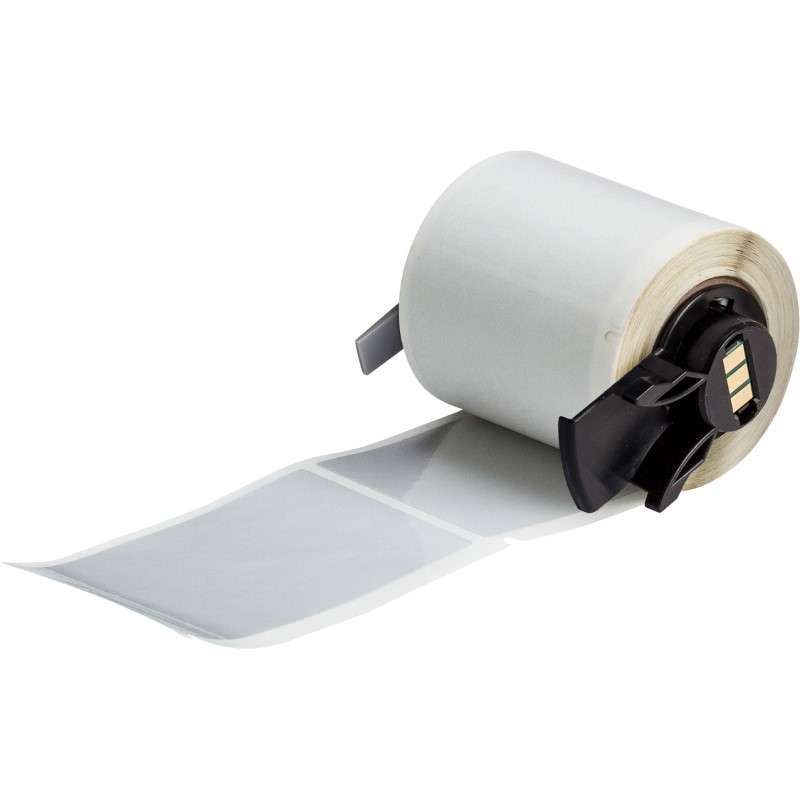 Metallized Polyester Labels 1.9 in H x 3 in W Silver RL/100