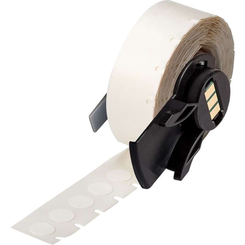 FreezerBondz Ultra-Thin Cryogenic Polyester Labels 0.375 in Dia  RL/500