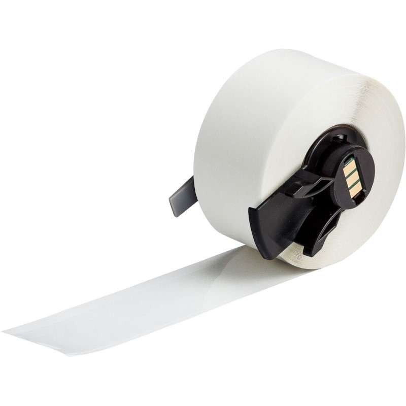 Aggressive Adhesive Multi-Purpose Clear Polyester Label Tape for M6 M7 Printers - 1" x 50'