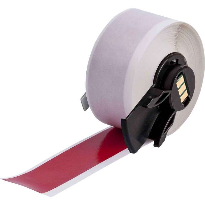 Multi-Purpose Vinyl Label Tape for M6 M7 Printers - 1" x 50', Red