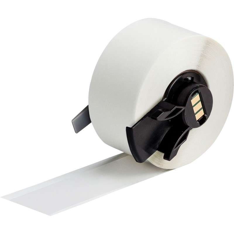 All Weather Permanent Adhesive Vinyl Label Tape for M6 M7 Printers - 1" x 50', Clear
