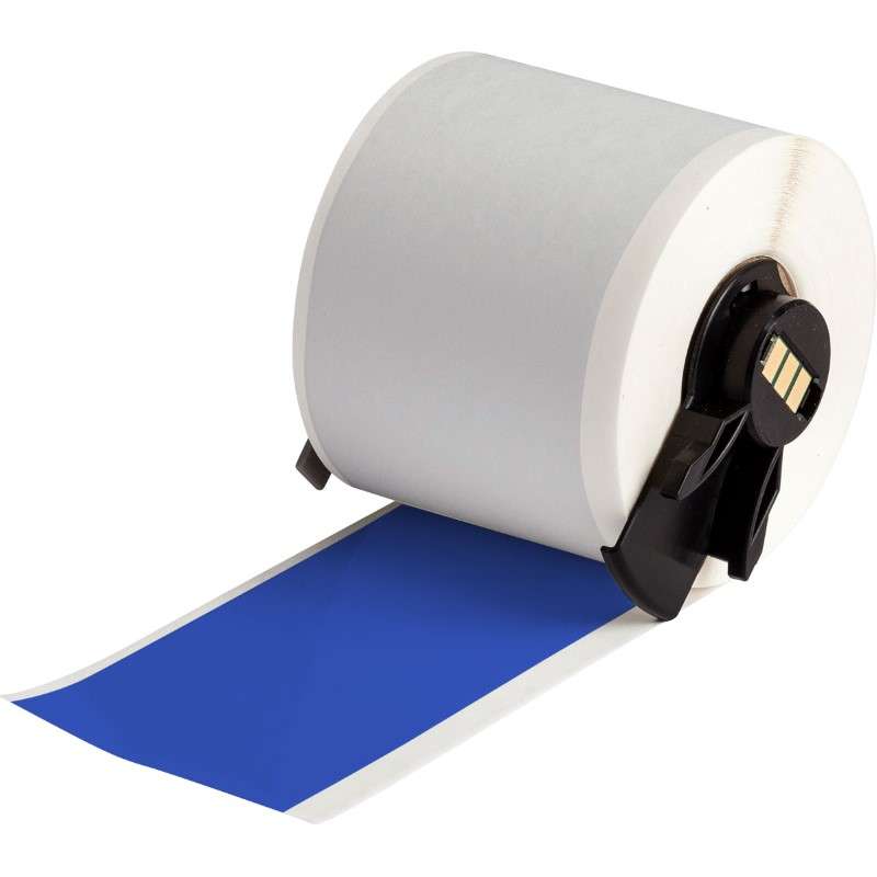 All Weather Permanent Adhesive Vinyl Label Tape for M6 M7 Printers - 2" x 50', Blue