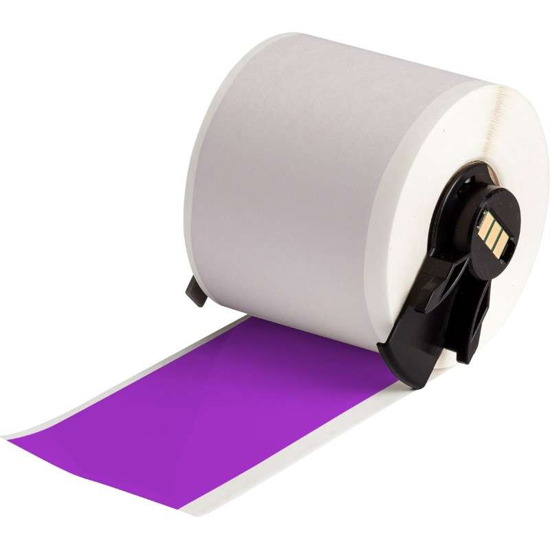 All Weather Permanent Adhesive Vinyl Label Tape for M6 M7 Printers - 2" x 50', Purple