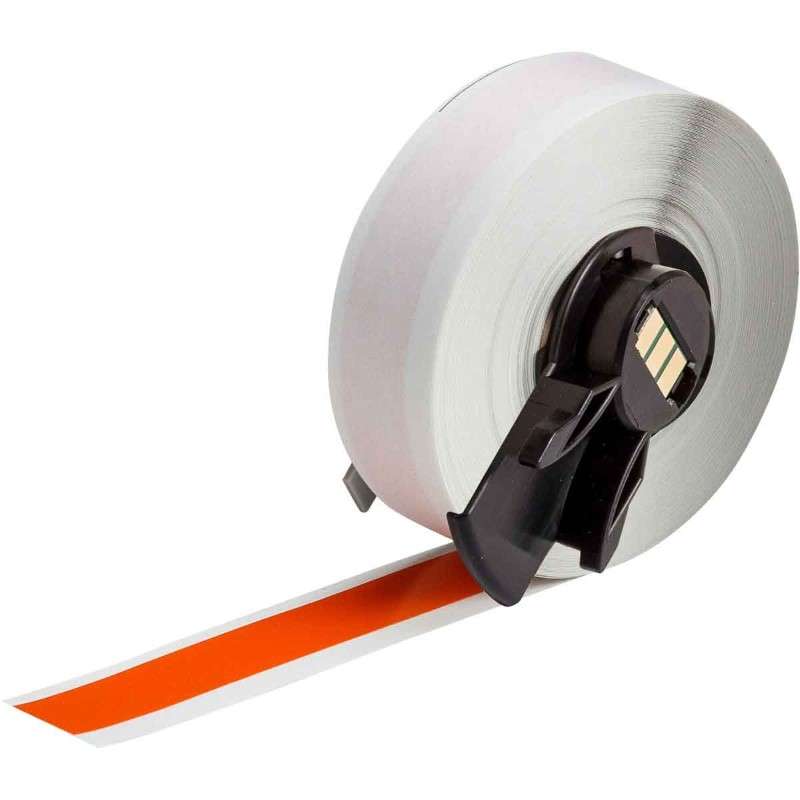 Multi-Purpose Vinyl Label Tape for M6 M7 Printers - 0.5" x 50', Orange
