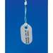 Fire Retardant Oval Tags Polyethylene 0.758 x 1.206 Gray Box of 100 M710;BMP71