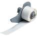 Metallized Matte Gray Polyester Lbls 0.5" H x 1" W Light Gray RL/500 M710;BMP71