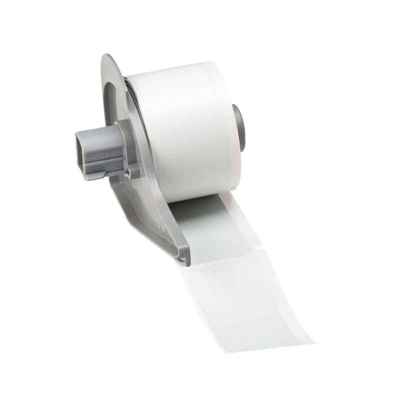 Metalized Solvent Resistant Matte Gray Polyester Labels for M7 Printers - 1.25" x 2.75