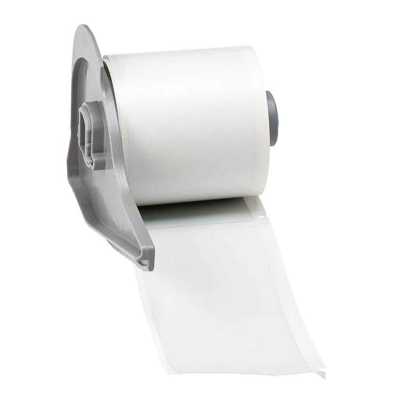 Metalized Solvent Resistant Matte Gray Polyester Labels for M7 Printers - 1.9" x 4