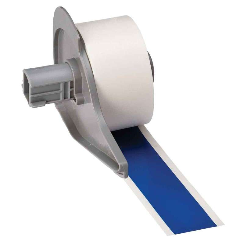 All Weather Permanent Adhesive Vinyl Label Tape for M7 Printers - 1" x 50', Blue