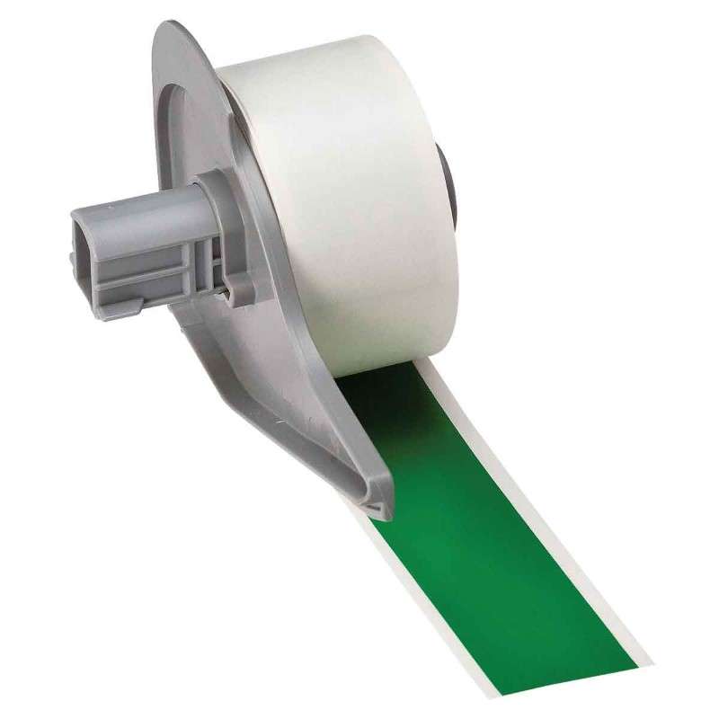 All Weather Permanent Adhesive Vinyl Label Tape for M7 Printers - 1" x 50', Green