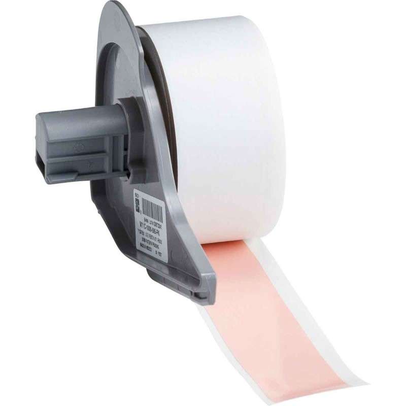 All Weather Permanent Adhesive Vinyl Label Tape for M7 Printers - 1" x 50', Pink