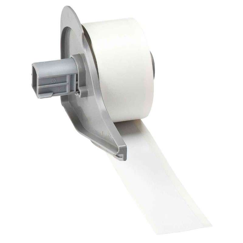 All Weather Permanent Adhesive Vinyl Label Tape for M7 Printers - 1" x 50', White