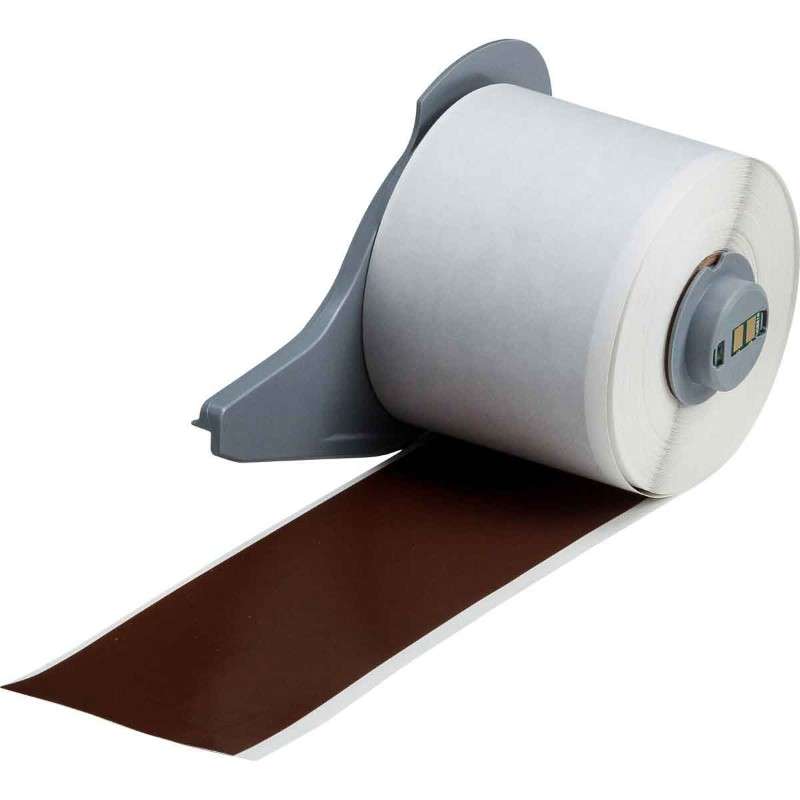 All Weather Permanent Adhesive Vinyl Label Tape for M7 Printers - 2" x 50', Brown