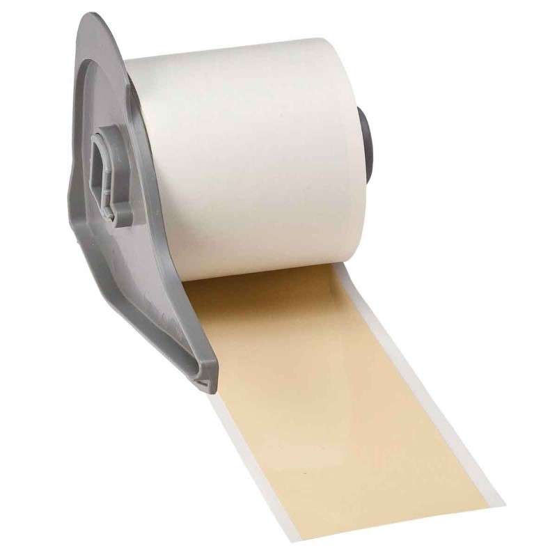 All Weather Permanent Adhesive Vinyl Label Tape for M7 Printers - 2" x 50', Tan