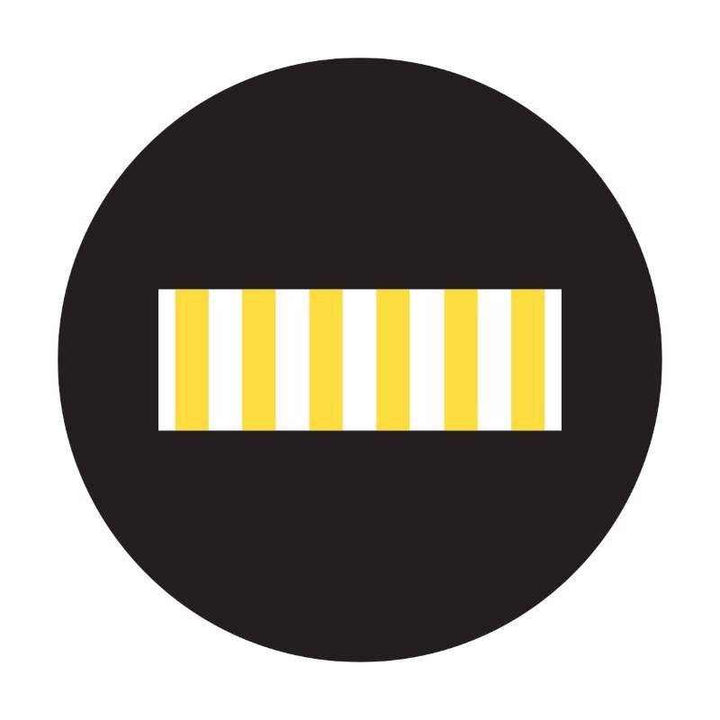 Sign Lens for LED Sign Projector E-Size Crosswalk Picto Yellow, White