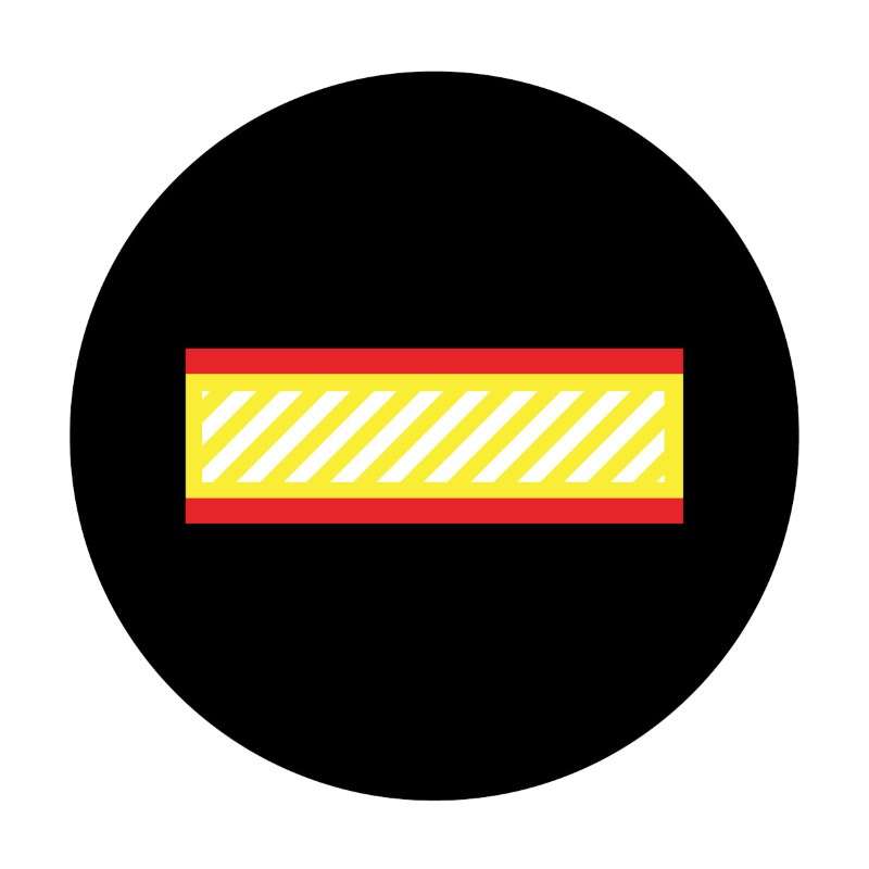 Sign Lens for LED Sign Projector E-Size Crosswalk Picto Red, Yellow, White