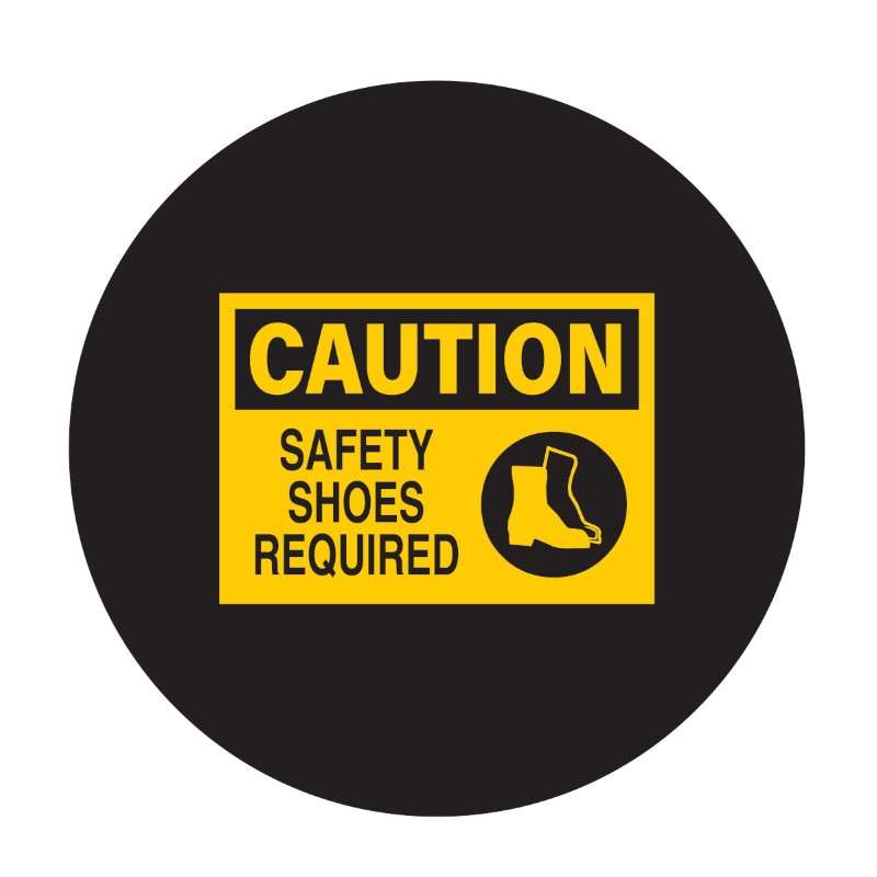 Sign Lens for LED Sign Projector E-Size SAFETY SHOES REQUIRED Yellow, Black