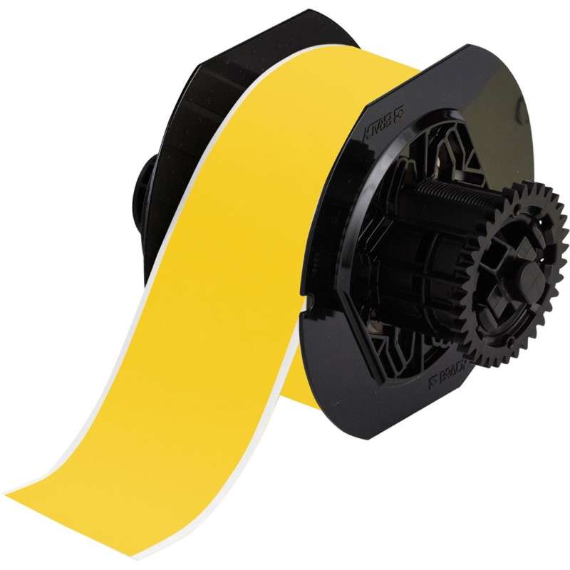 Vinyl Label Tape, Al Weather, For B30 Printers, 2.25", Yellow, Cartridge of 100 Feet