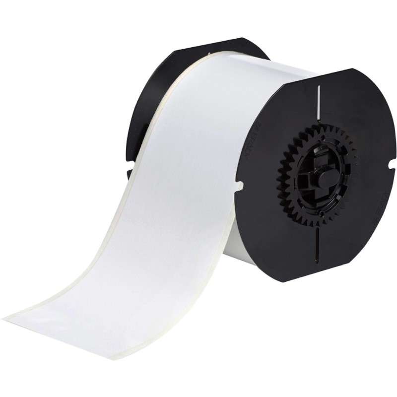 Vinyl Label Tape, All Weather, for B30 Printers, 3", White, Cartridge of 100 Feet