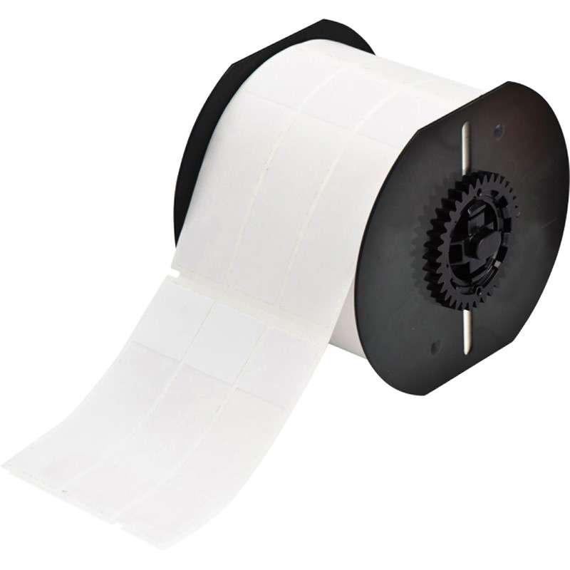 Vinyl Wrap Around Labels, Self-Laminating, for B33 Printers, White, 3.75" x 1", Roll of 1200