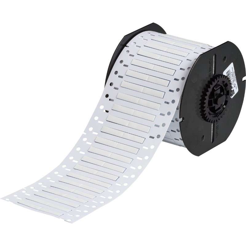 Cable/Wire Labels, Heat Shrink, for B33 Printers, White, 0.125" Dia x 1", Roll of 2000 Labels