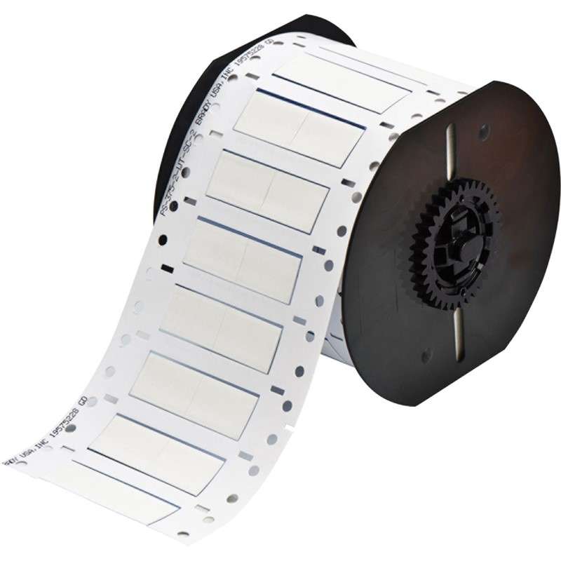 Cable/Wire Labels, Heat Shrink, For B33 Printers, 0.375" Dia x 1", White, Roll of 1000