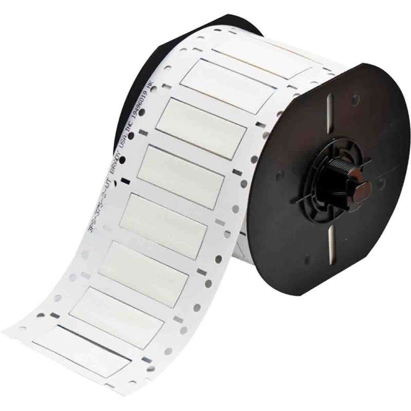 Cable/Wire Labels, Heat Shrink, For B33 Printers, 0.375" Dia x 2", White, Roll of 500