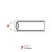 Cable/Wire Labels, Heat Shrink, w/Ribbon, For M21, 1/8" Dia, White, 0.125"