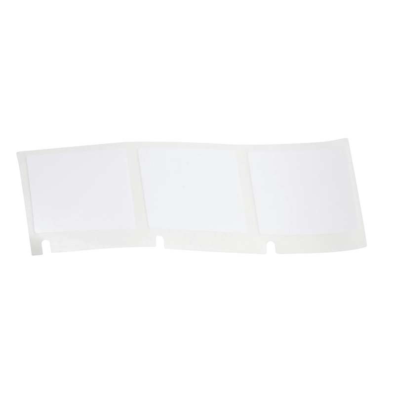 Aggressive Adhesive Multi-Purpose Polyester Labels 1"H x 1"W BK/WT RL/260
