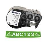 All-Weather Vinyl Labels 1 in W x 25ft White on Green redirect to product page