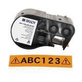 All-Weather Vinyl Labels 1 in W x 25ft Black on Orange redirect to product page