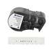 All-Weather Vinyl Labels 0.25 in W x 25ft Black on White