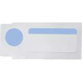 Color Polyester Labels 0.5"H x 1"W x 0.375"Dia Black on Blue, White RL/240 redirect to product page