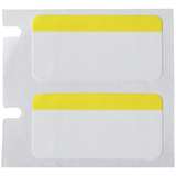 Color Polyester Labels 0.5 in H x 1 in W Black on White, Yellow RL/180 redirect to product page