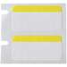 Color Polyester Labels 0.5 in H x 1 in W Black on White, Yellow RL/180