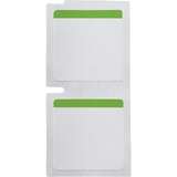 Color Polyester Labels 1 in H x 1 in W Black on Green, White RL/260 redirect to product page