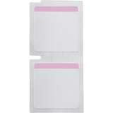 Color Polyester Labels 1 in H x 1 in W Pink, White RL/260 redirect to product page