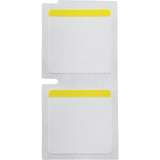 Color Polyester Labels 1 in H x 1 in W Black on White, Yellow RL/260 redirect to product page