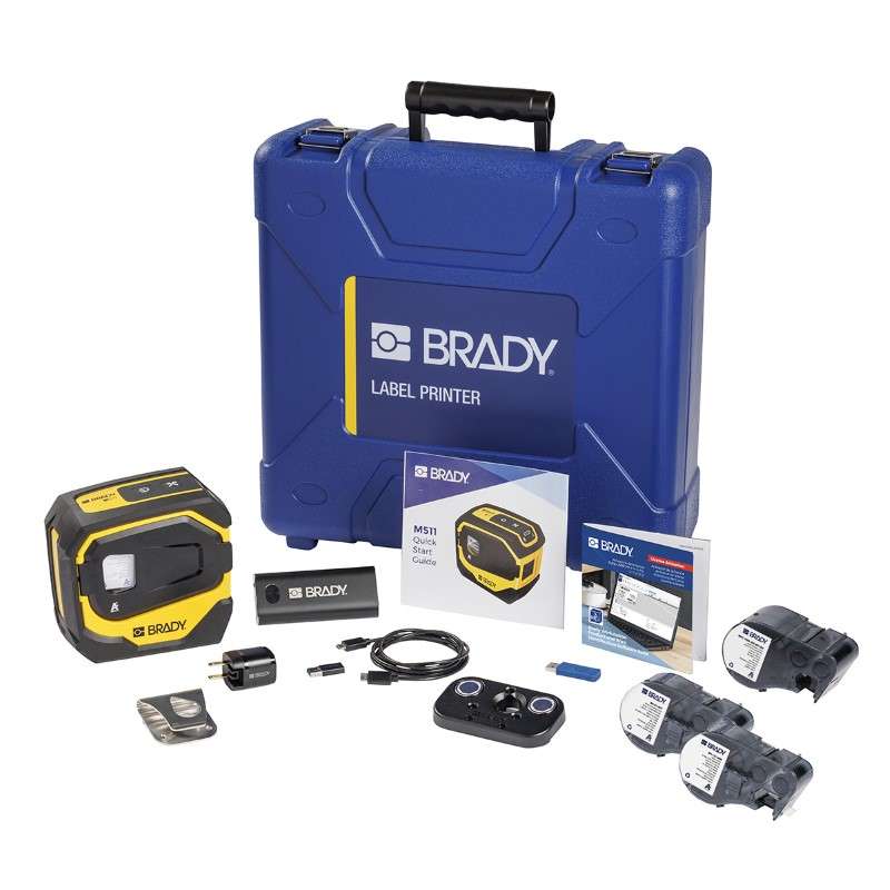 Portable Label Printer, Bluetooth, M511, with Accessories Kit, 300 dpi, Kit