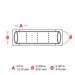 Cable/Wire Labels, Heat Shrink, 3/16" Dia, for 3" Core Printers, 0.5", White, Roll of 10000
