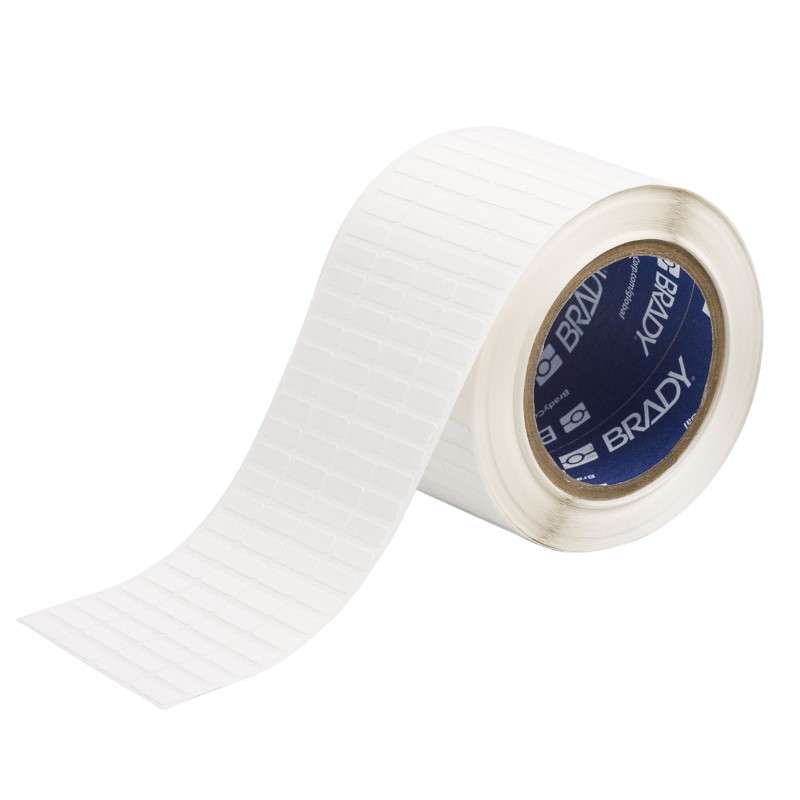 Vinyl Cloth Labels, Repositionable, for 3" Core Printers, 0.25" x 0375", Roll of 10000 Labels